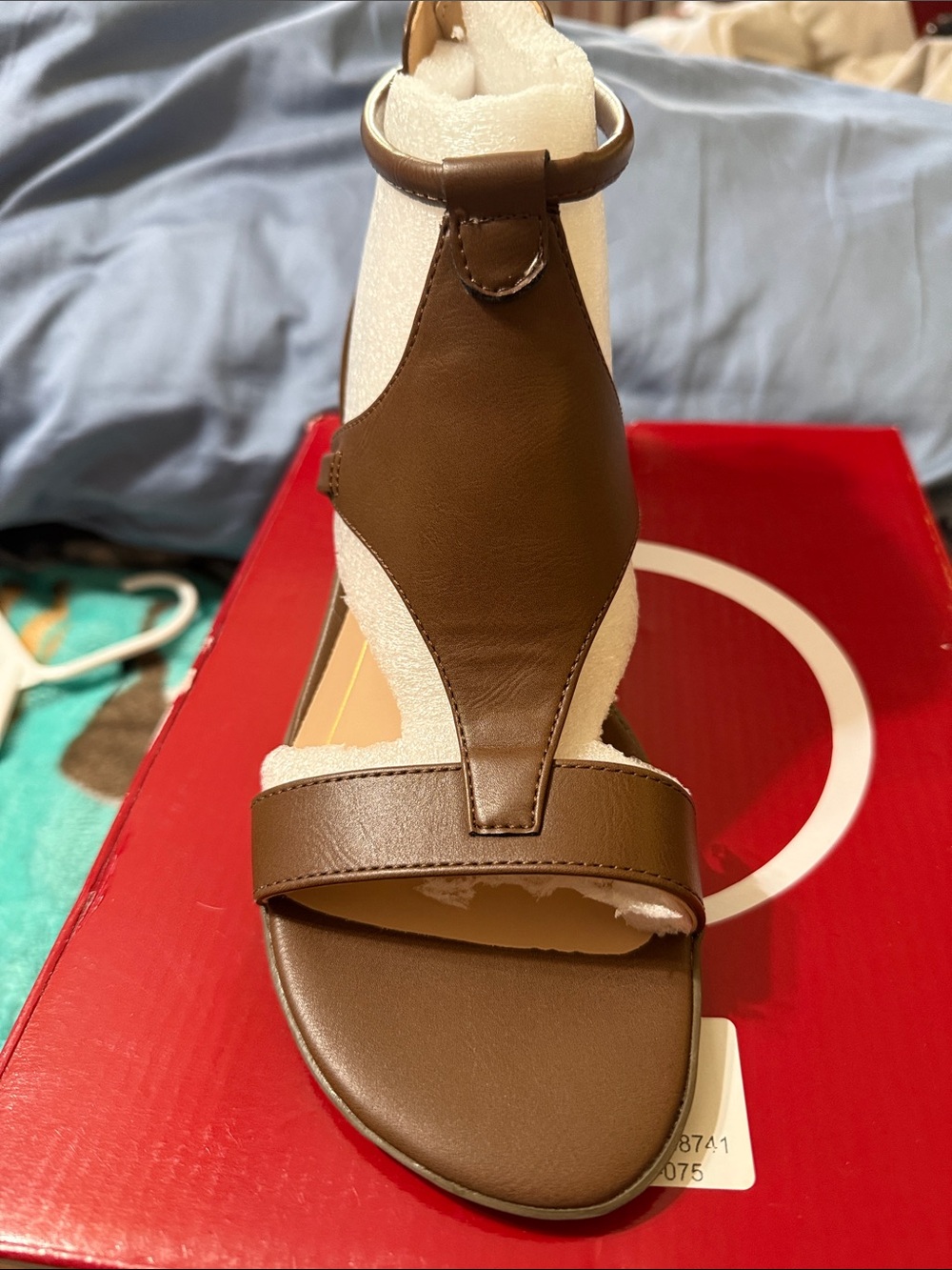 Journee Trayle Collection Brown Wedge Sandal